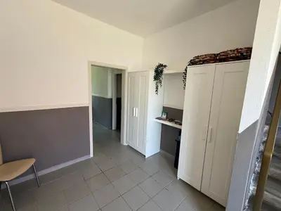 Küche/Küchenzeile in der Unterkunft Ferienwohnung Schwalbennest1