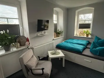 TV/Unterhaltungsangebot in der Unterkunft Ferienwohnung Schwalbennest1