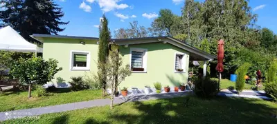 Ein Garten an der Unterkunft Ferienhaus Königsnase