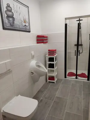 Ein Badezimmer in der Unterkunft Pension Grenzeck Sommerfrische