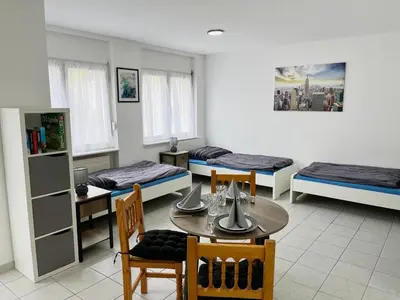 Ein Bett oder Betten in einem Zimmer der Unterkunft Nestled Apartment in Radebaul