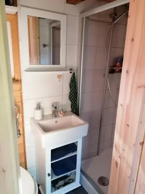 Ein Badezimmer in der Unterkunft Weidmannsruh Natur pur - exklusives Tiny house
