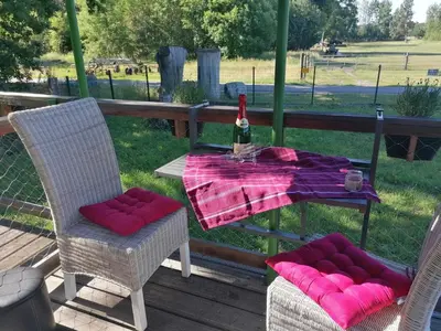 Ein Garten an der Unterkunft Weidmannsruh Natur pur - exklusives Tiny house