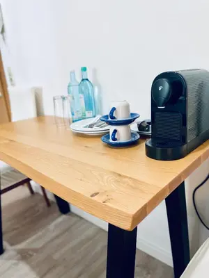 Kaffee-/Teezubehör in der Unterkunft Korfu Übernachtungen - Parkplatz & Restaurant