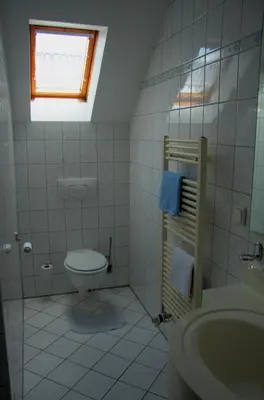 Ein Badezimmer in der Unterkunft Werners Landgasthaus