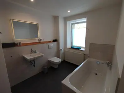 Ein Badezimmer in der Unterkunft Angernest, Ferienwohnung in Kamenz