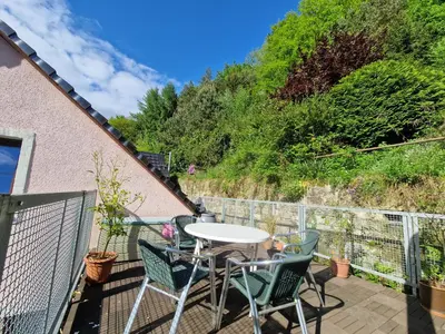 Ein Garten an der Unterkunft Ferienwohnung Christoph