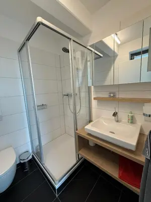 Ein Badezimmer in der Unterkunft Ferienhaus Lakoma