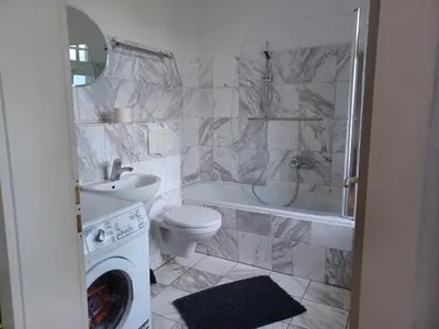 Ein Badezimmer in der Unterkunft Elbe Quartier Meissen Wohnung Nr 9
