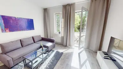 Ein Sitzbereich in der Unterkunft 2-Raum-Wohnung in Zentrumsnähe