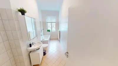 Ein Badezimmer in der Unterkunft 2-Raum-Wohnung in Zentrumsnähe