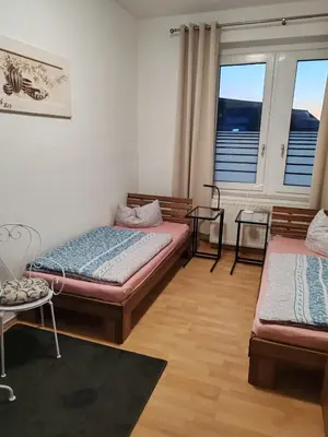 Ein Bett oder Betten in einem Zimmer der Unterkunft Elbe Quartier Meissen TOP MONTEURUNTERKÜNFTE Wohnung 12