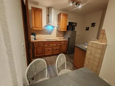 Küche/Küchenzeile in der Unterkunft Elbe Quartier Meissen TOP MONTEURUNTERKÜNFTE Wohnung 12