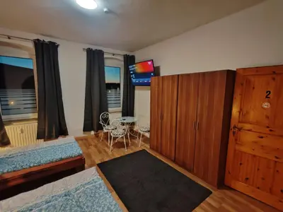 Ein Bett oder Betten in einem Zimmer der Unterkunft Elbe Quartier Meissen TOP MONTEURUNTERKÜNFTE Wohnung 12