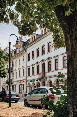 Das Gebäude in dem sich die Ferienwohnung befindet