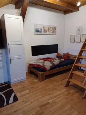 Ein Sitzbereich in der Unterkunft Stadtvilla Nichterlein