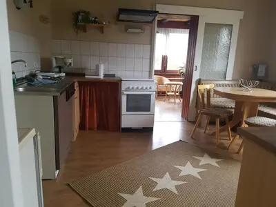 Küche/Küchenzeile in der Unterkunft Ferienwohnung - Chayenne Apartment mit 2 Schlafzimmern