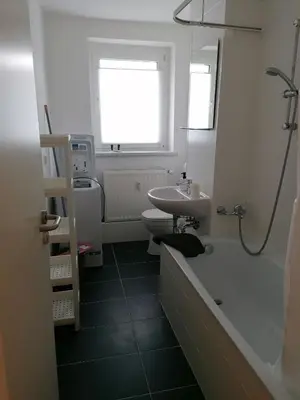Ein Badezimmer in der Unterkunft Wohnung I Monteur I WiFi