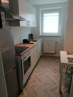 Küche/Küchenzeile in der Unterkunft Wohnung I Monteur I WiFi