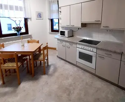 Küche/Küchenzeile in der Unterkunft Großzügige, komfortable Wohnung
