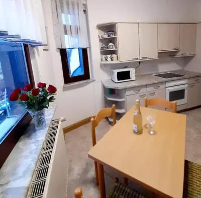 Küche/Küchenzeile in der Unterkunft Großzügige, komfortable Wohnung