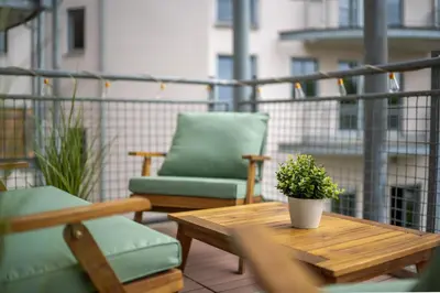Ein Balkon oder eine Terrasse in der Unterkunft Luma-Living Apartments