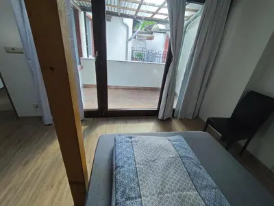 Ein Bett oder Betten in einem Zimmer der Unterkunft Ferienwohnung im Herzen des Lausitzer Seenlandes
