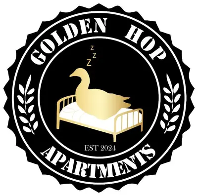 Ein Zertifikat, Auszeichnung, Logo oder anderes Dokument, das in der Unterkunft Golden Hop Apartments ausgestellt ist