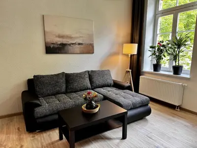 Ein Sitzbereich in der Unterkunft König Georg 1
