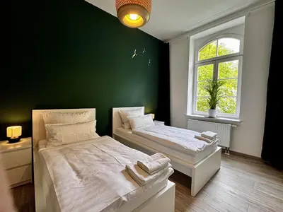 Ein Bett oder Betten in einem Zimmer der Unterkunft König Georg 1