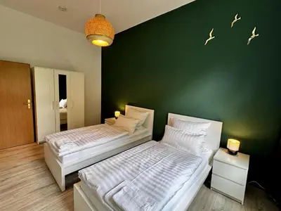Ein Bett oder Betten in einem Zimmer der Unterkunft König Georg 1