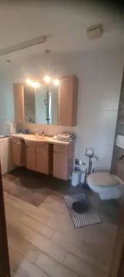 Ein Badezimmer in der Unterkunft Pension Kaden