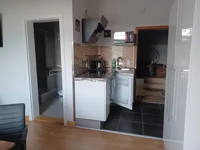 Küche/Küchenzeile in der Unterkunft Stadtvilla Nichterlein - Ferienwohnung Nr 12