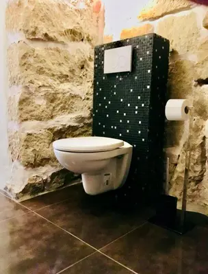 Ein Badezimmer in der Unterkunft Charmante Ferienwohnung 1 im Schmöllerhäuschen