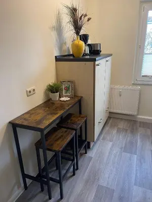 Küche/Küchenzeile in der Unterkunft Charming 4-Person Apartment in Hoyerswerda City Center