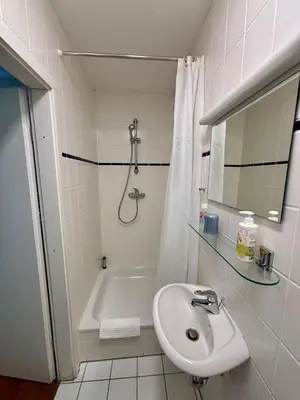 Ein Badezimmer in der Unterkunft Gartenwohnung
