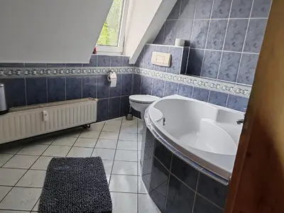 Ein Badezimmer in der Unterkunft Elbe Quartier Meißen Wohnung 13