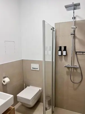 Ein Badezimmer in der Unterkunft Dresden Frauenkirche 8 Personen