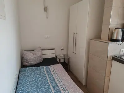 Küche/Küchenzeile in der Unterkunft Elbe Quartier Meissen TOP MONTEURUNTERKÜNFTE Appartement 6
