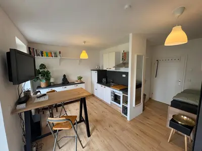 Küche/Küchenzeile in der Unterkunft ToKa Appartement