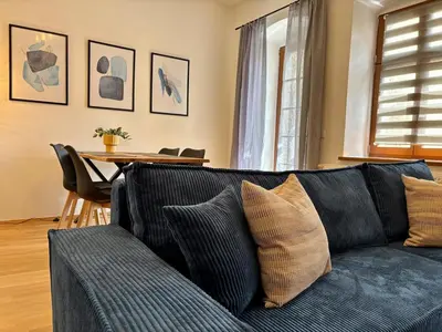 Ein Sitzbereich in der Unterkunft Gassentraum NEU mit Balkon