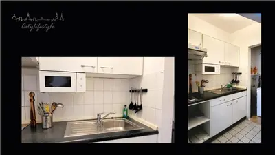 Küche/Küchenzeile in der Unterkunft Appartement im Herzen Dresdens