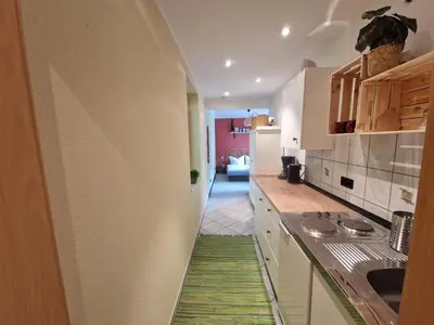 Küche/Küchenzeile in der Unterkunft Ferienwohnung Anna
