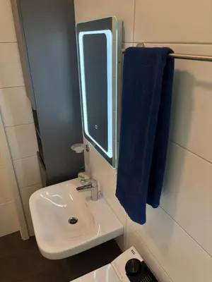 Ein Badezimmer in der Unterkunft FeWo Katharina