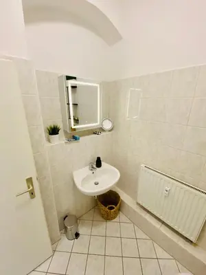 Ein Badezimmer in der Unterkunft Large apartment in Pieschen