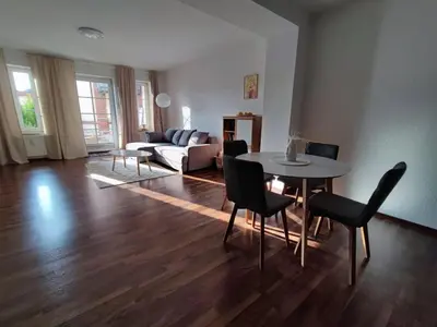 Ein Sitzbereich in der Unterkunft Ferienwohnung Alte Mühle in Freital bei Dresden