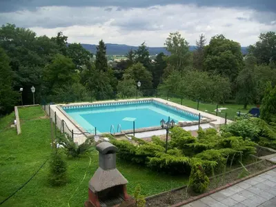 Der Swimmingpool an oder in der Nähe von Villa Rockstroh Arabi-Ka