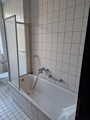 Ein Badezimmer in der Unterkunft Gästezimmer North Carolina in Chemnitz