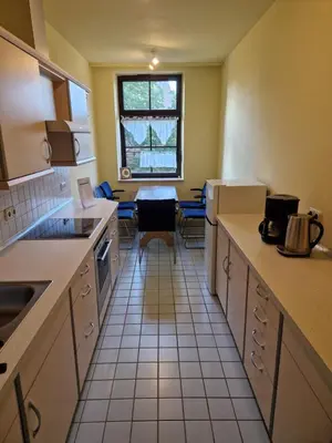 Küche/Küchenzeile in der Unterkunft Gästezimmer North Carolina in Chemnitz