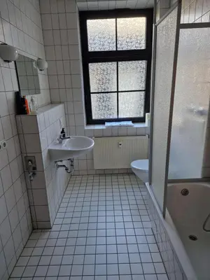 Ein Badezimmer in der Unterkunft Gästezimmer North Carolina in Chemnitz